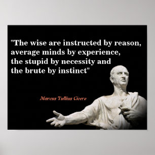 Marcus Tullius Cicero Quote On Reason Poster