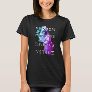 Marcus Virtues Of Stoicism Wisdom Courage Temperan T-Shirt