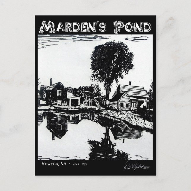 Marden's Pond Postcard (Front)