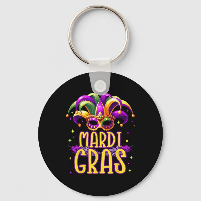 Mardi Gras1  Key Ring (Front)
