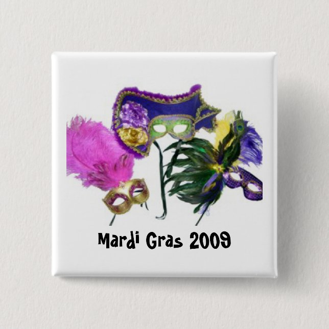 Mardi Gras 2009 Button (Front)
