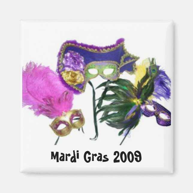 Mardi Gras 2009 Magnets (Front)