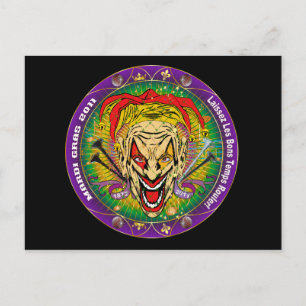 Mardi Gras 2011 Joker-V-3 Postcard