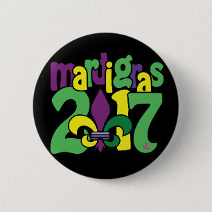 Mardi Gras 2017 Button