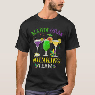 Mardi Gras 2022 Party Drunk Carnival Costume Drink T-Shirt