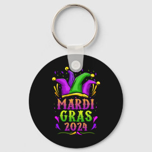 Mardi Gras 2024 Jester Outfit Kids Girls Boys Men Key Ring