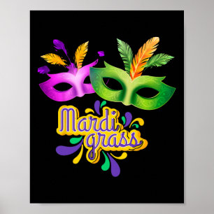 Mardi Gras 2024 Jester Outfit Kids Girls Boys Men Poster