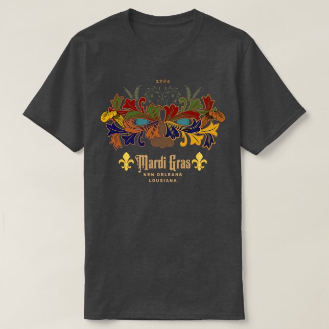 MARDI GRAS 2024 TShirt - 2 (Design Front)