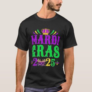 Mardi Gras 2025 Jester Costume Mardi Gras Family C T-Shirt
