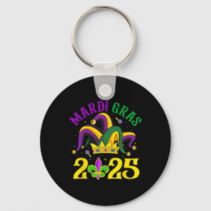 Mardi Gras 2025 Jester Outfit Kids Girls Boys Men Key Ring