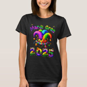 Mardi Gras 2025 Jester Outfit Kids Girls Boys Men T-Shirt