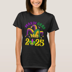 Mardi Gras 2025 Jester Outfit Kids Girls Boys Men T-Shirt