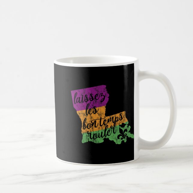 Mardi Gras 2025 Laissez Les Bon Temps Rouler New O Coffee Mug (Right)