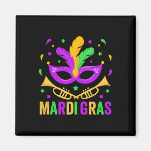 Mardi Gras 2025 S Women Mens Mardi Gras Shirt Kids Magnet