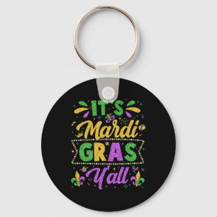 Mardi Gras 2025 Shirts Men Women Kids It's Mardi G Key Ring