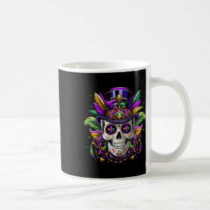 Mardi Gras 2025 Shirts Men Women Sugar Skull Carni Coffee Mug