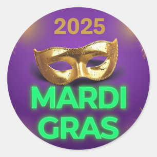 mardi gras 2025 sticker sheet