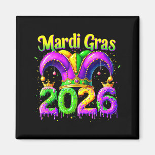 Mardi Gras 2026 Outfit Kids Girls Boys Men Women Magnet