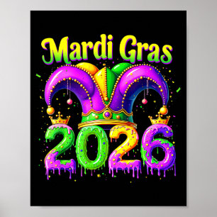 Mardi Gras 2026 Outfit Kids Girls Boys Men Women Poster