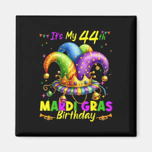 Mardi Gras 44th Birthday Fat Tuesday 44 Years Old Magnet