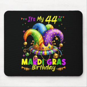 Mardi Gras 44th Birthday Fat Tuesday 44 Years Old Mouse Pad