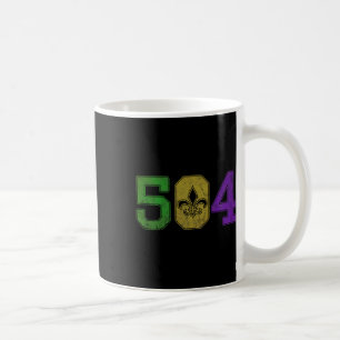 Mardi Gras 504 T Shirt Nola New Orleans Louisiana Coffee Mug