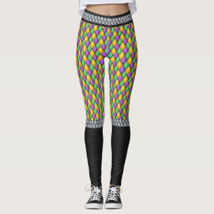 Mardi Gras 6b Diamonds Pop Fashion Leggings