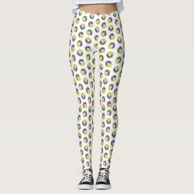 Mardi Gras- All of the King Cakes Leggings (Front)