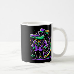 Mardi Gras Alligator Boys Men Mardi Gras Coffee Mug