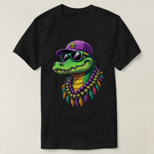 Mardi Gras Alligator Carnival New Orleans T-Shirt