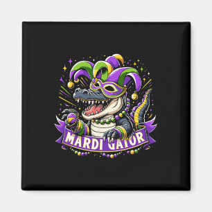 Mardi Gras Alligator Celebration Mardigator Magnet