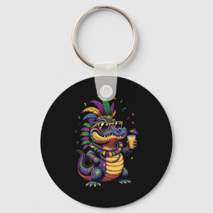Mardi Gras Alligator Costume Carnival New Orleans Key Ring
