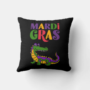 Mardi Gras Alligator, Mardi Gras Party Cushion