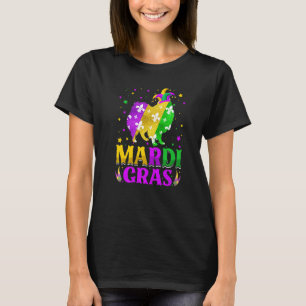 Mardi Gras American Eskimo Dog Lover Carnival Jest T-Shirt