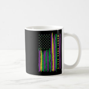 Mardi Gras American Flag Usa Flag Mardi Gras Costu Coffee Mug