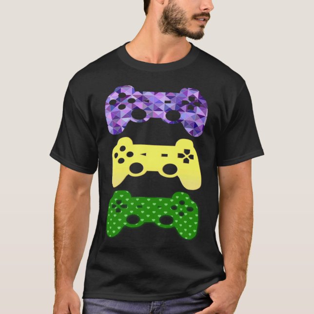Mardi Gras Apparel For Video Games or Gaming T-Shirt (Front)