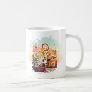Mardi Gras Arch Galveston, watercolor inspired Coffee Mug