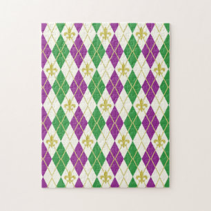Mardi Gras Argyle Puzzle