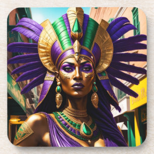 Mardi Gras Art Coaster