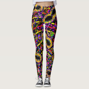 Mardi Gras Art Leggings