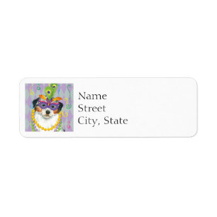 Mardi Gras Aussie Return Address Label