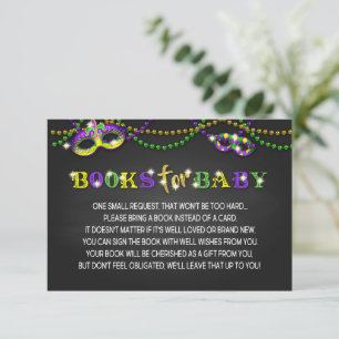 Mardi Gras Baby Shower Book Insert