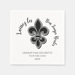 Mardi Gras Bachelorette Party Napkin