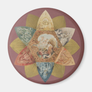 Mardi Gras Ball Vintage Favour Magnet