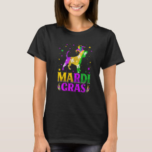 Mardi Gras Beagle Dog Lover Carnival Jester Premiu T-Shirt