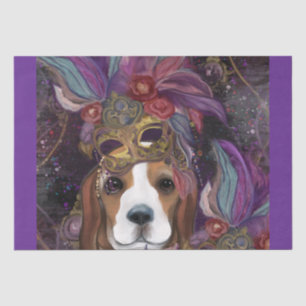 MARDI GRAS BEAGLE TISSUE PAPER