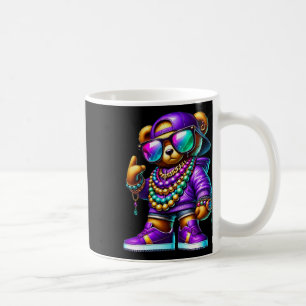 Mardi Gras Bear For Boys Men Hip Hop New Orleans T Coffee Mug