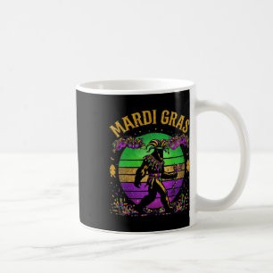 Mardi Gras Bigfoot Coffee Mug
