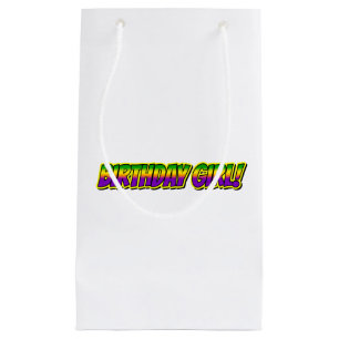 Mardi Gras Birthday Girl! Small Gift Bag