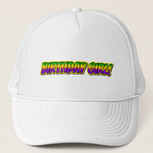 Mardi Gras Birthday Girl! Trucker Hat